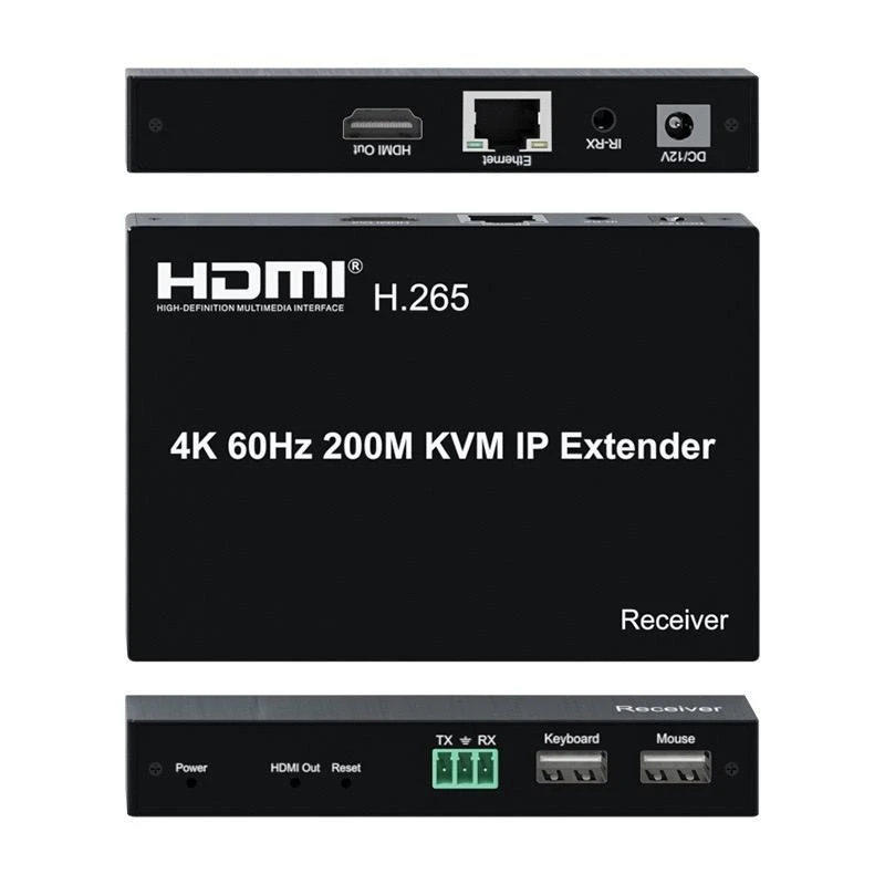 4K 60Hz HDMI Extender Up To 200m HDMI Kvm IP Extender high quality