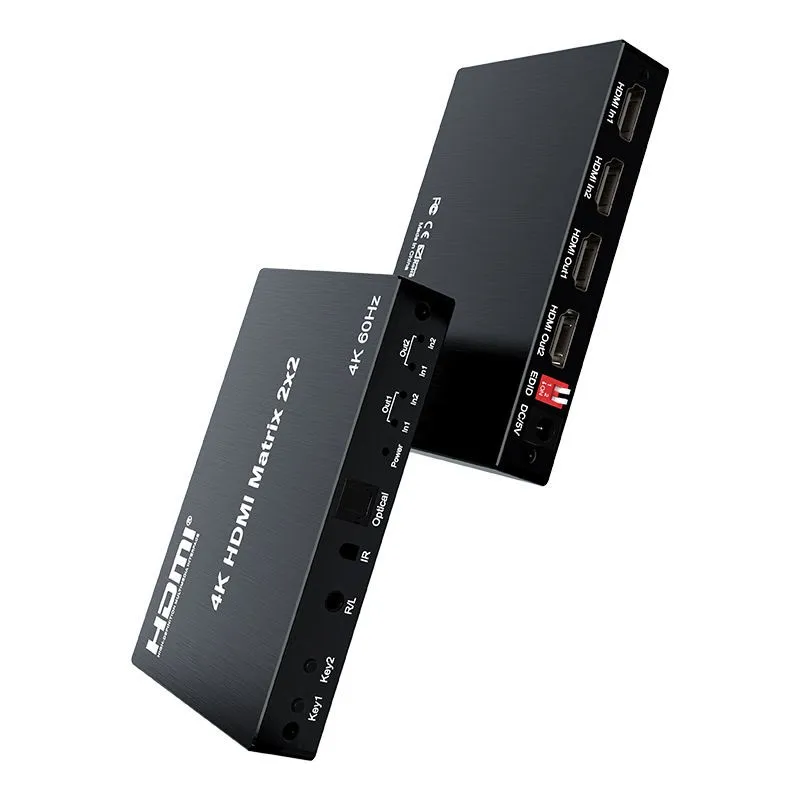 4K 60Hz HDMI Matrix 2X2 HDMI Matrix Switch 2 in 2 Out With Audio factory