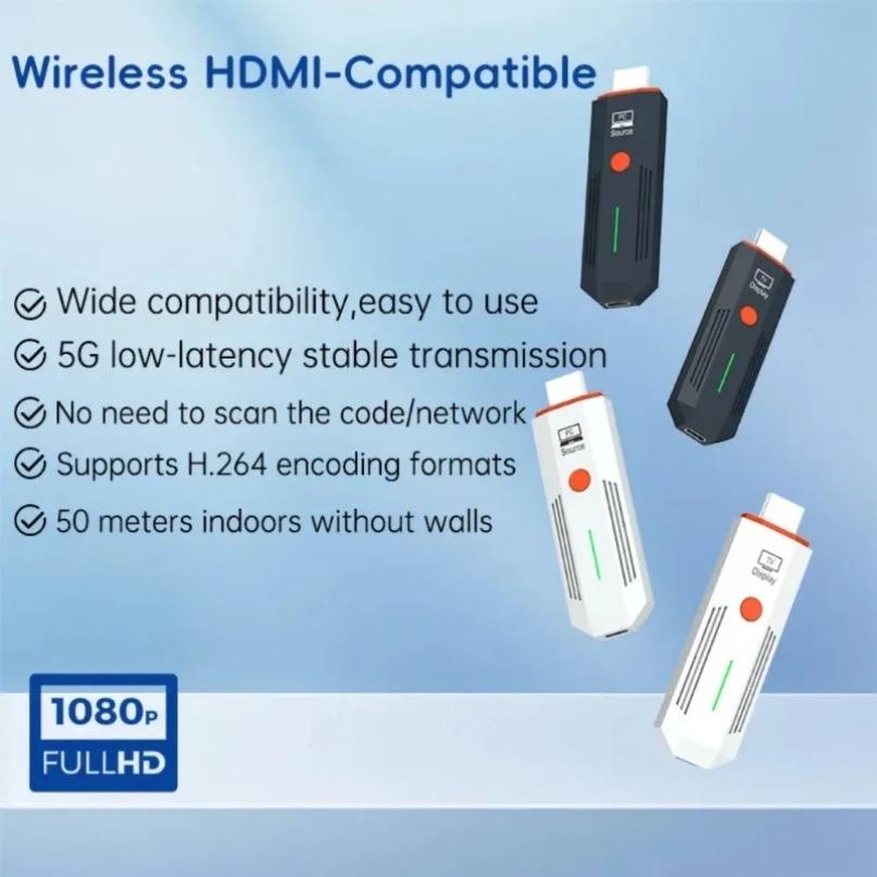 50M Wireless HDMI Extender 1080P 1TX To 1RX suppliers