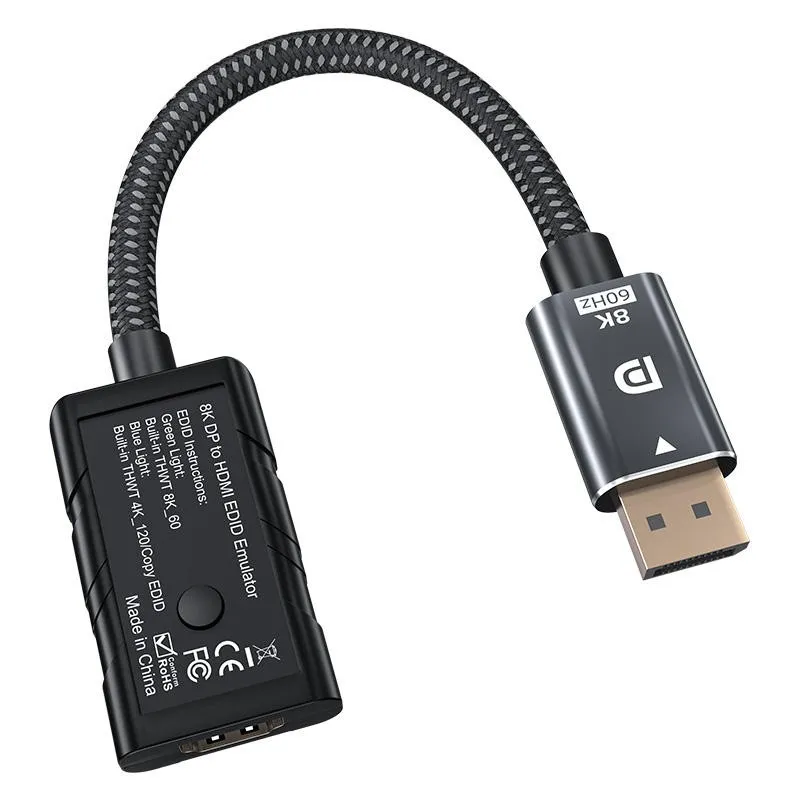 8K DP To HDMI EDID Emulator With One-Key Lock Screen suppliers