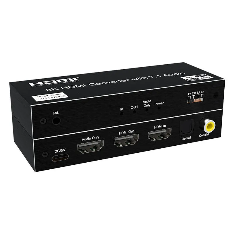 8K HDMI Audio Converter – 8K@60Hz Audio Extractor
