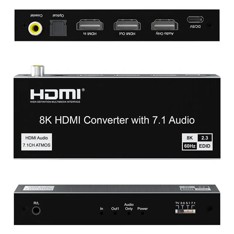 8K HDMI Audio Converter – 8K@60Hz Audio Extractor high quality