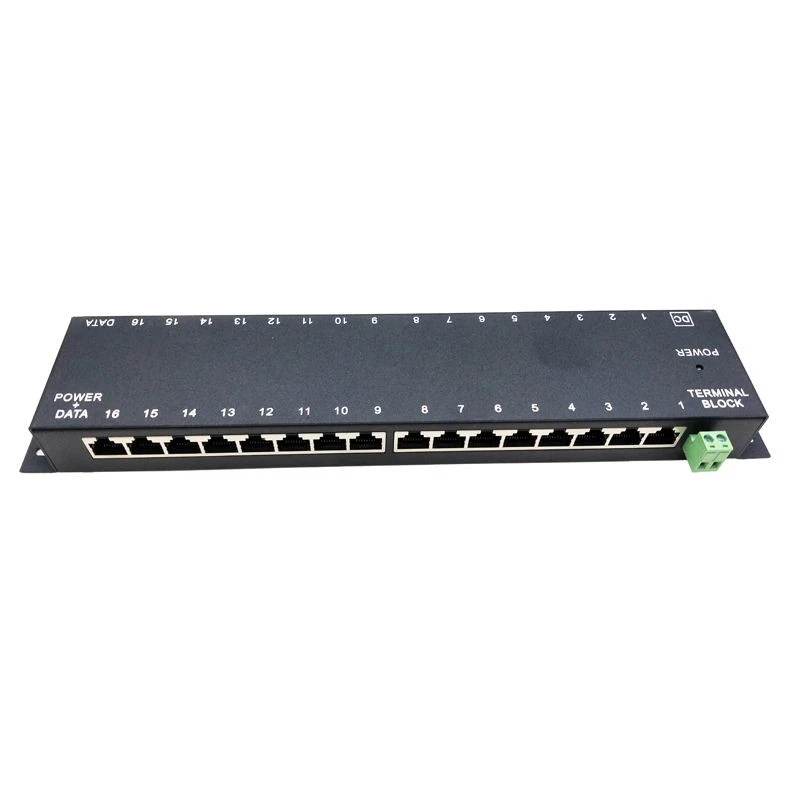 Gigabit 16port Poe Panel Injector high quality