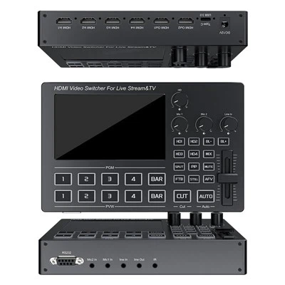 5 Inch Screen HDMI 4 Way Video Switcher